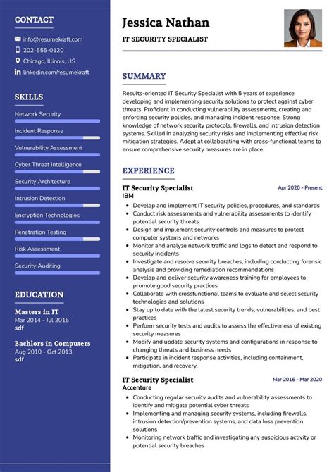 security job description resume|7 Best IT Security Specialist Resume Examples for 2024.